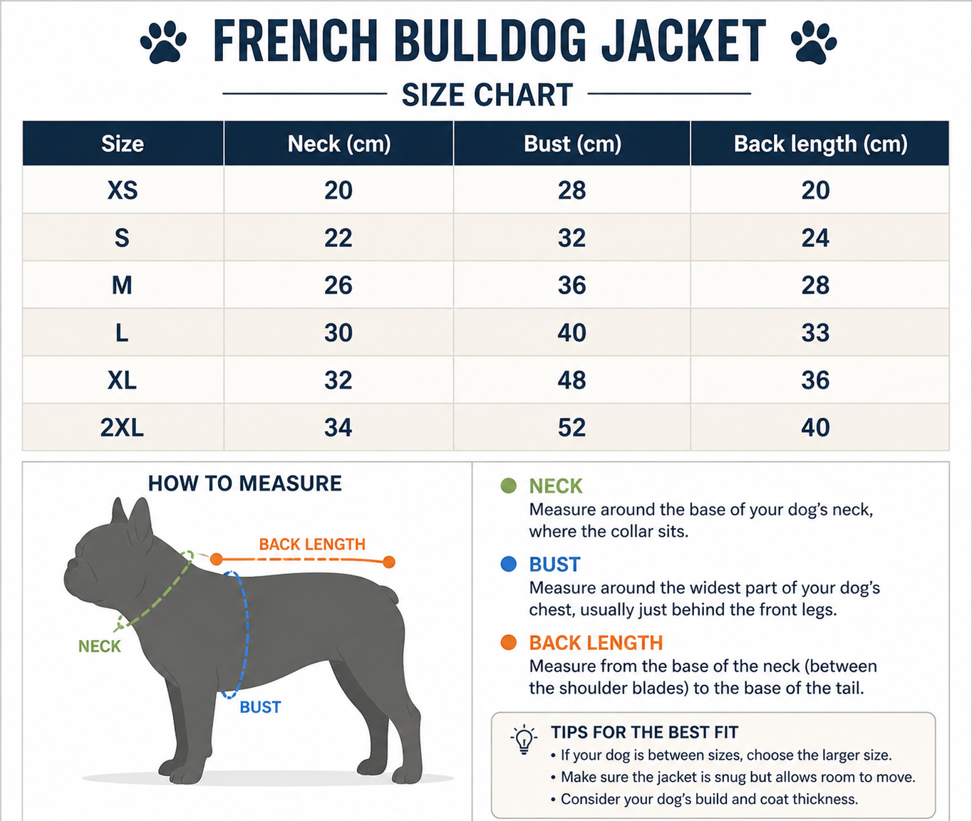 French Bulldog Winter Cotton Vest β Slim Fit & Minimalist Style