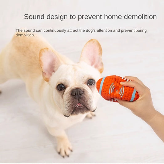 French Bulldog Squeaky Latex Ball – Durable Chew Toy for Frenchies