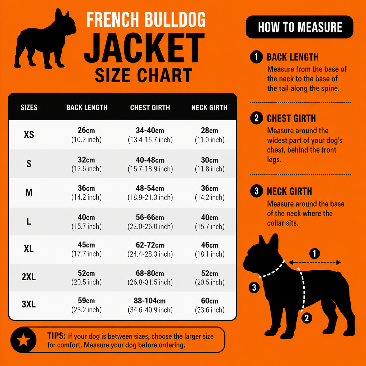 French Bulldog Luxury Winter Jacket – Stylish Polyester Dog Coat