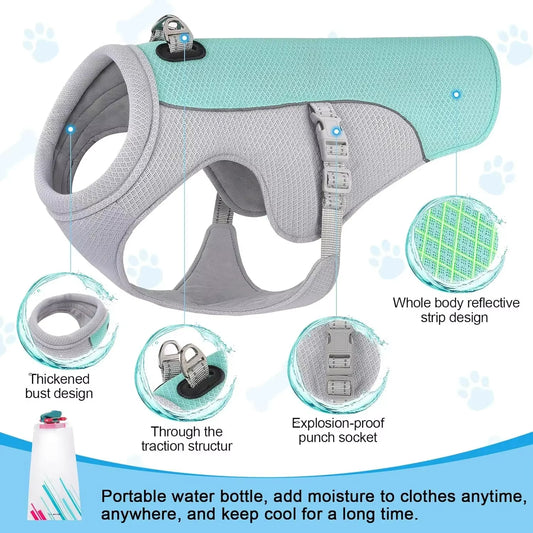 French Bulldog Cooling Vest β Breathable Summer Heat Protection