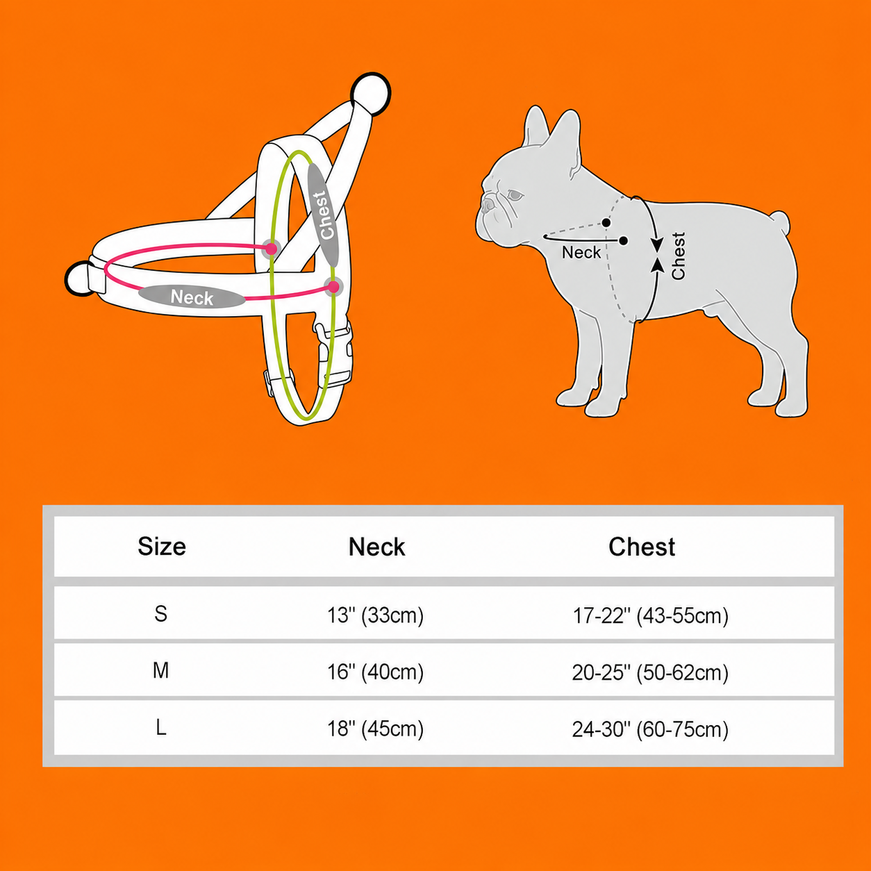 French Bulldog No-Pull Harness – Soft Padded Leather Vest