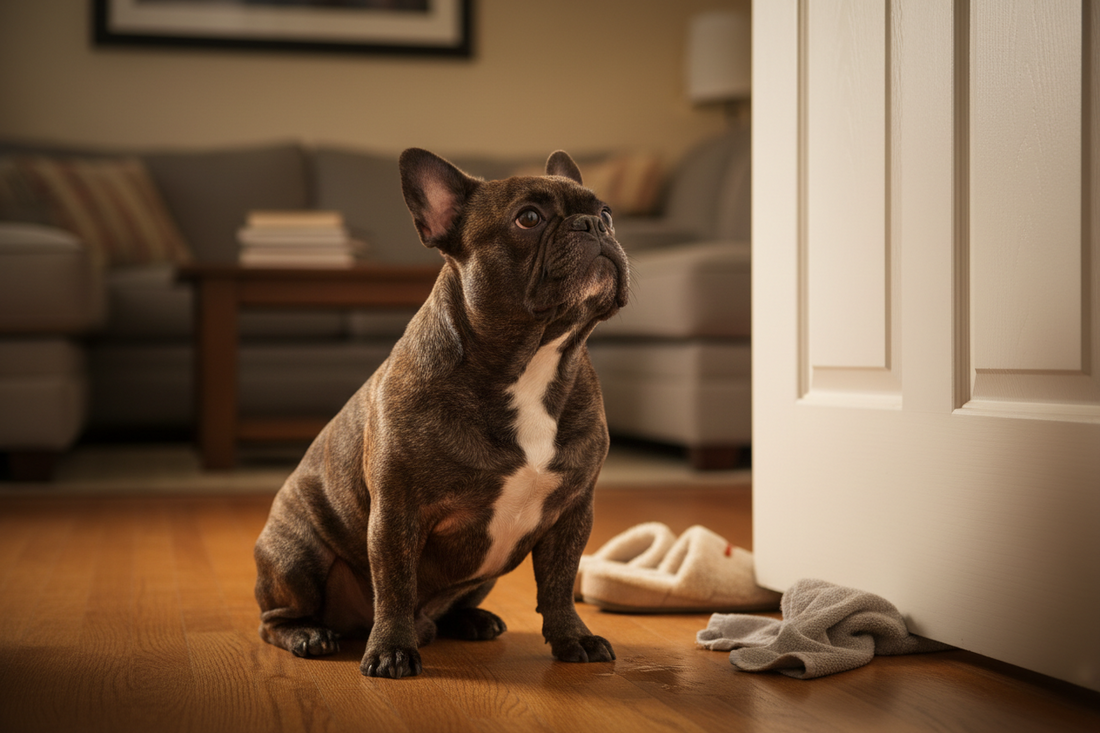 Why does my French Bulldog follow me everywhere?