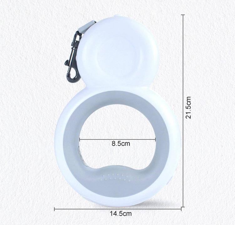 French Bulldog LED Retractable Leash – 4-in-1 Snowman Night Light