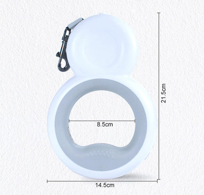 French Bulldog LED Retractable Leash – 4-in-1 Snowman Night Light