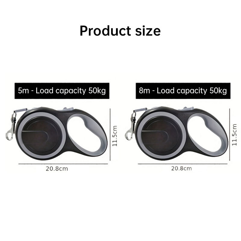 French Bulldog Retractable Leash – Strong 5m/8m Adjustable Walker