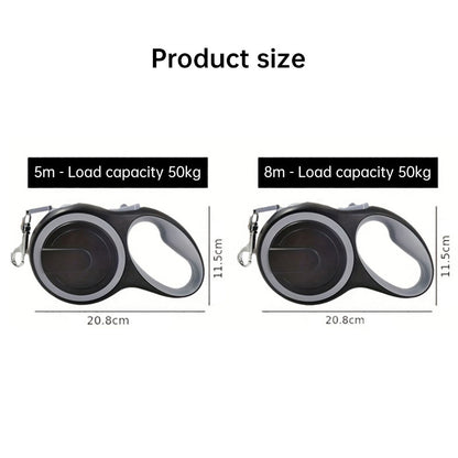 French Bulldog Retractable Leash – Strong 5m/8m Adjustable Walker