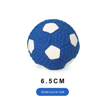 French Bulldog Squeaky Latex Ball – Durable Chew Toy for Frenchies
