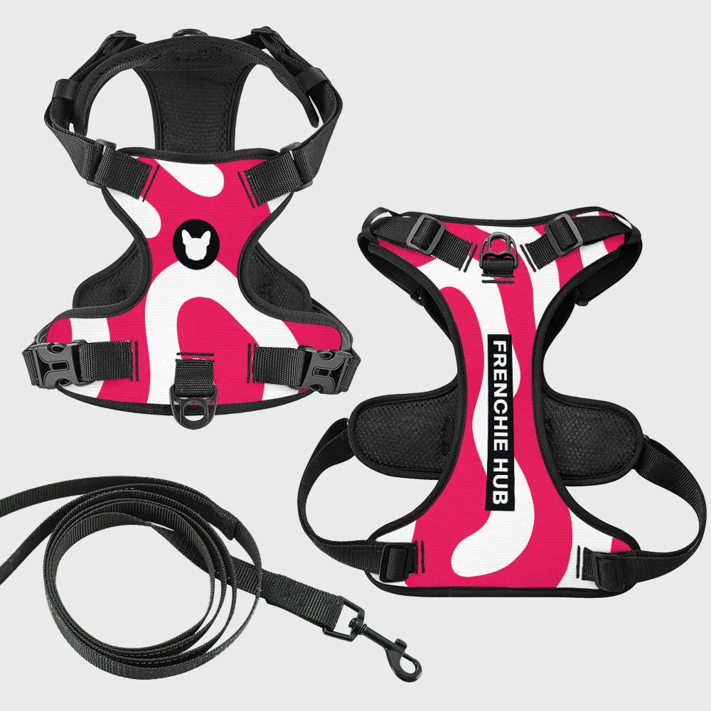 French Bulldog Everyday Harness – No-Pull, Adjustable & Cool-Fit Mesh
