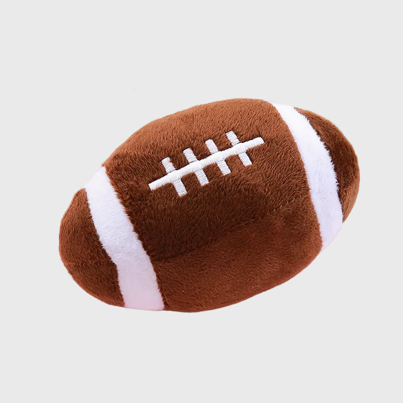 French Bulldog Squeaky Plush Ball Toy – Soft Sports Simulation