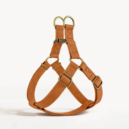 French Bulldog PU Leather Harness – Tank Top Style Chest Back