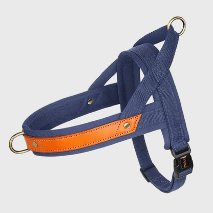 French Bulldog No-Pull Harness – Soft Padded Leather Vest