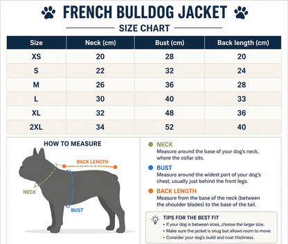 French Bulldog Winter Cotton Vest – Slim Fit & Minimalist Style