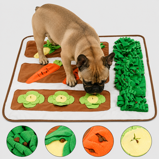 French Bulldog Snuffle Mat – Nosework Puzzle Training Toy Mat