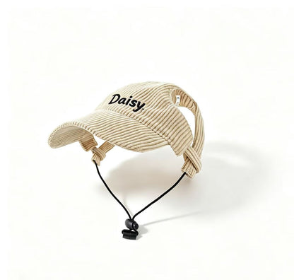 French Bulldog Custom Sun Hat – Embroidered Name Adjustable Cap
