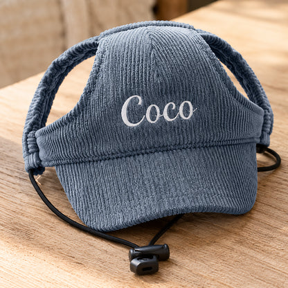 French Bulldog Custom Sun Hat – Embroidered Name Adjustable Cap