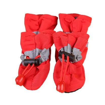 French Bulldog Anti-Slip Winter Boots – Warm Waterproof 4-Pack