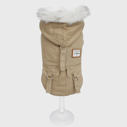 French Bulldog Winter Hooded Coat – Warm Fleece Padded Jacket