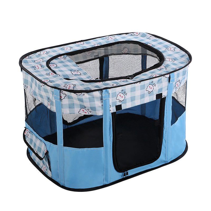 French Bulldog Folding Fence Tent – Soft Rectangular Nest