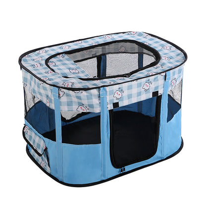 French Bulldog Folding Fence Tent – Soft Rectangular Nest