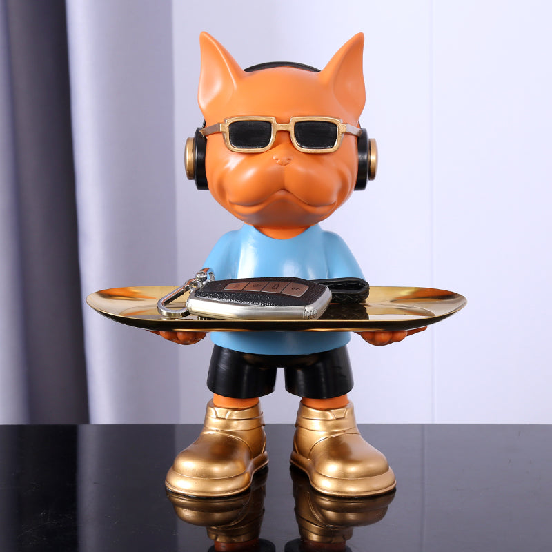 French Bulldog Resin Key Tray – Cute Home & Desk Decor