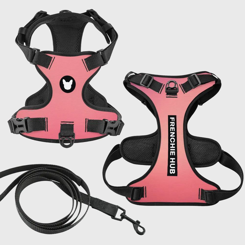 No-Pull French Bulldog Harness – Adjustable Straps, Breathable Mesh