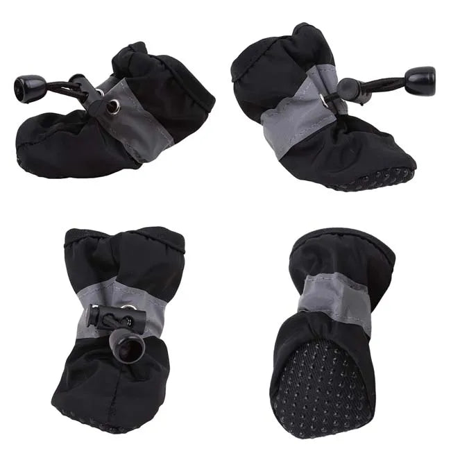 French Bulldog Anti-Slip Winter Boots – Warm Waterproof 4-Pack