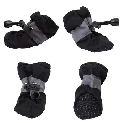 French Bulldog Anti-Slip Winter Boots – Warm Waterproof 4-Pack