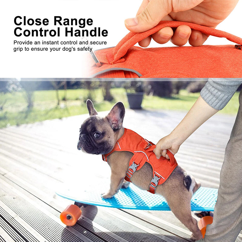 French Bulldog No-Escape Harness – Padded Control Handle Vest