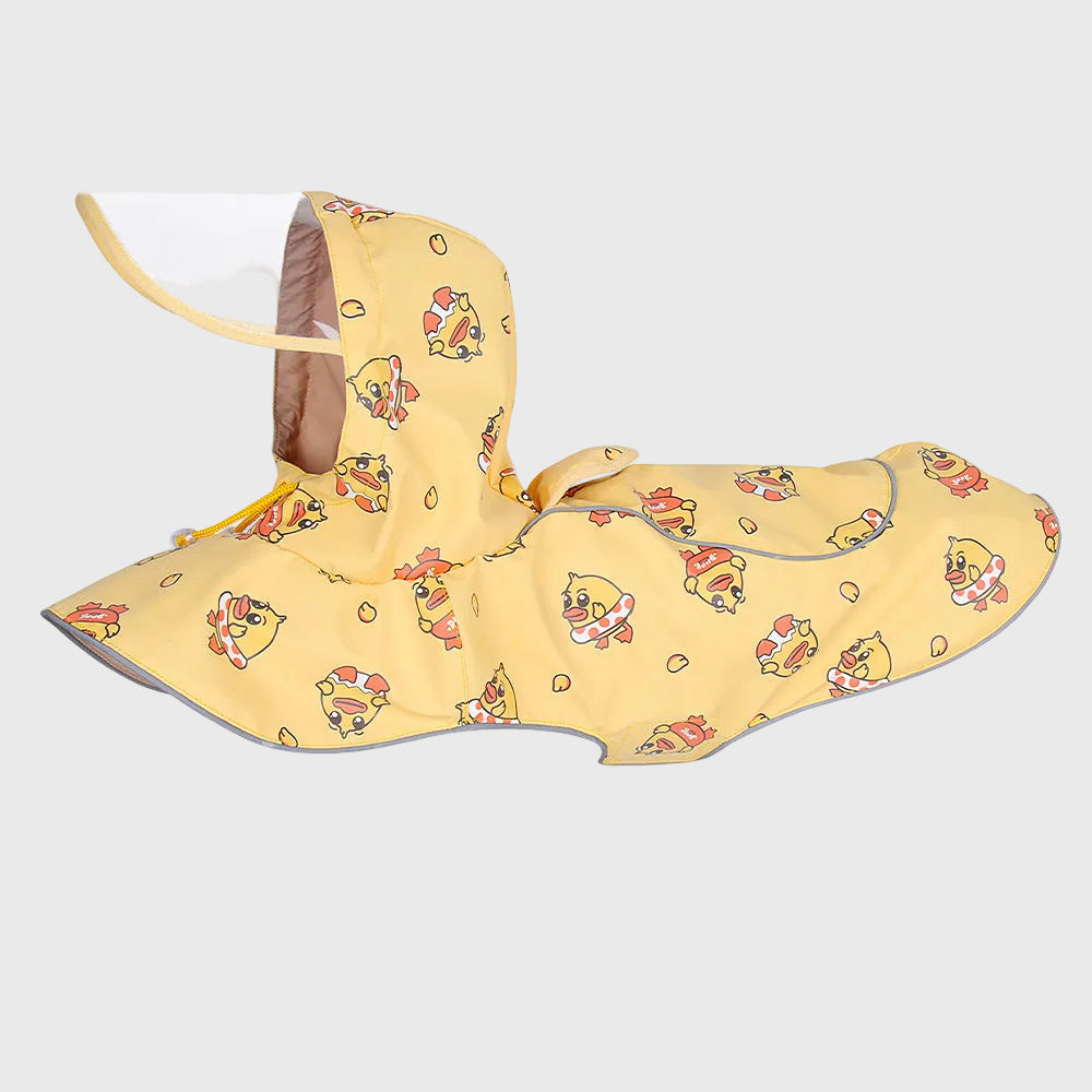 French Bulldog Reflective Raincoat – Waterproof Transparent Cape