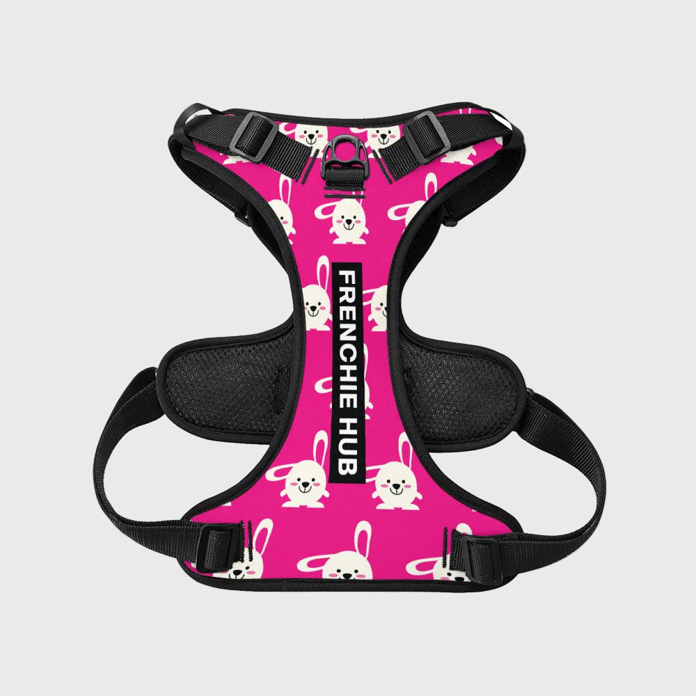 French Bulldog Comfort Harness – Breathable Mesh, Adjustable, Anti-Pull