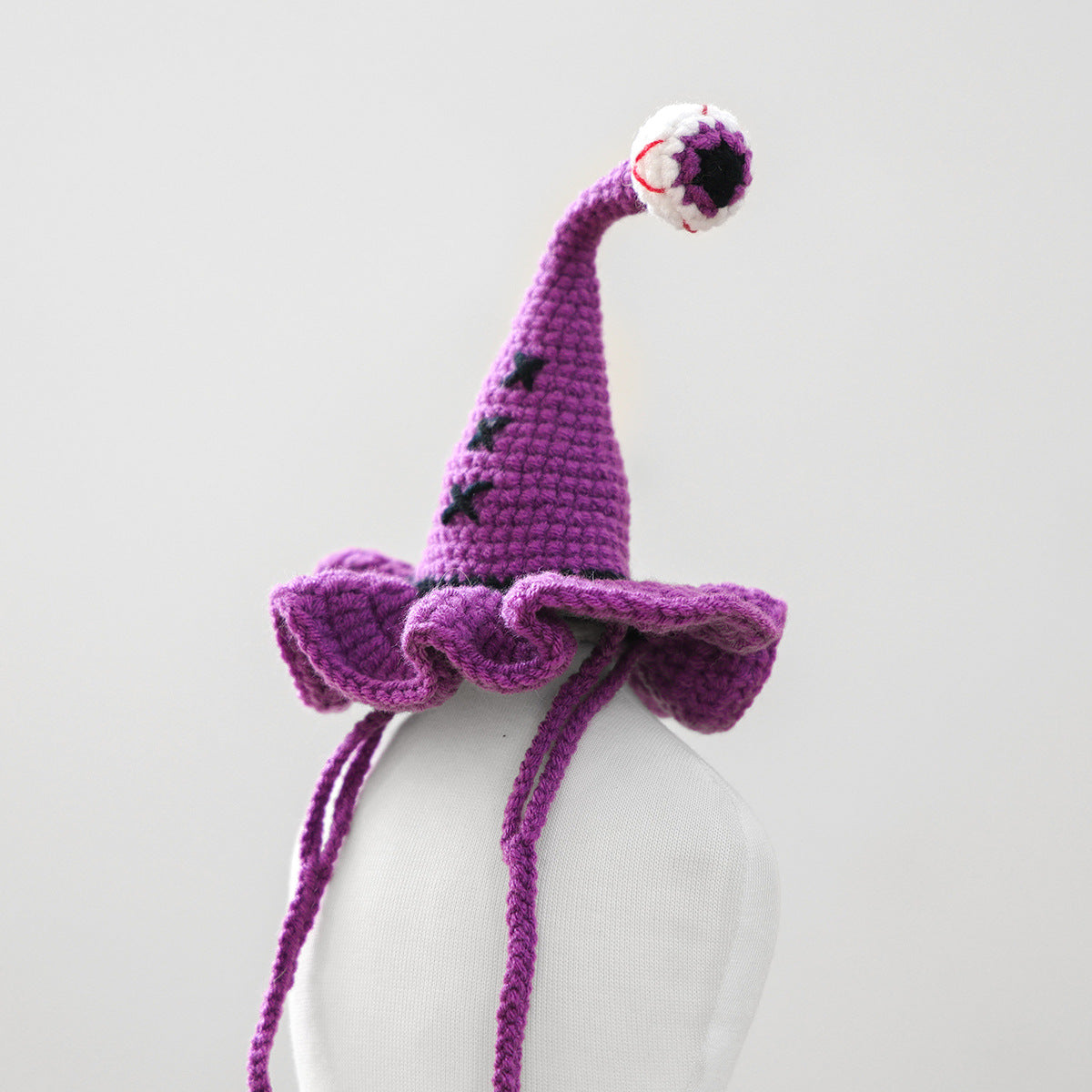 French Bulldog Wizard Hat – Funny Knitted Halloween Costume Hat