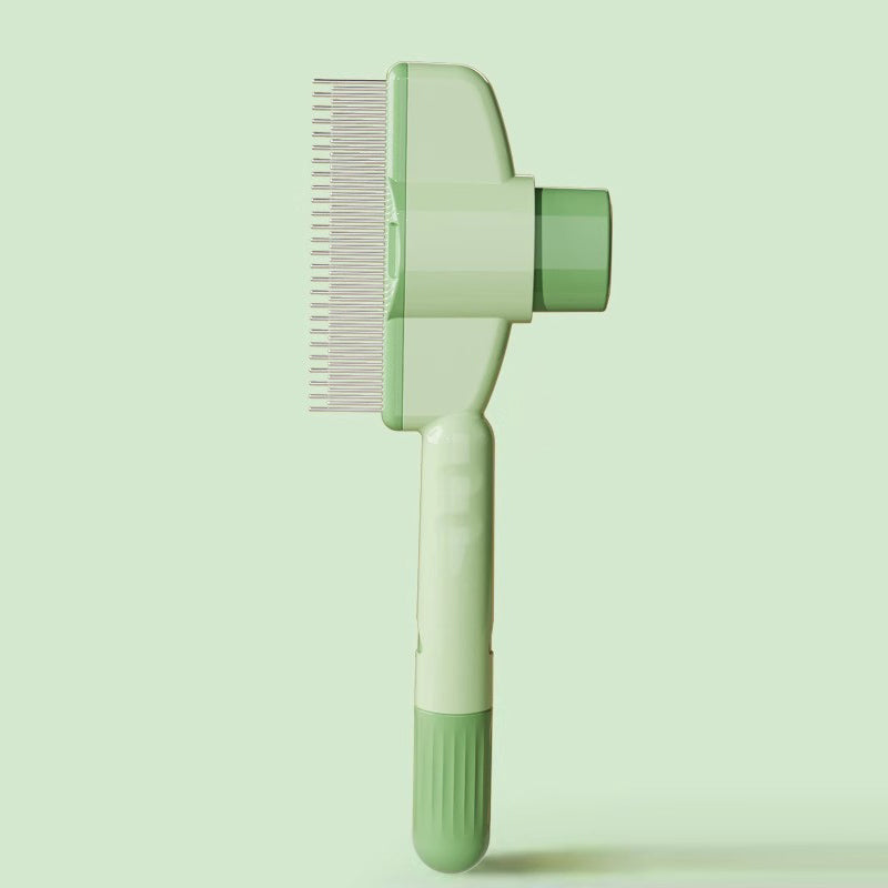 French Bulldog Self-Cleaning Slicker Brush – 1-Button Grooming Tool