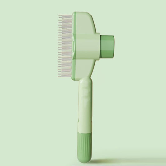French Bulldog Self-Cleaning Slicker Brush – 1-Button Grooming Tool