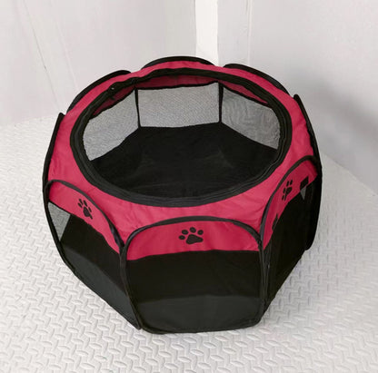 French Bulldog Octagonal Pet Fence – Detachable Washable Cage Tent