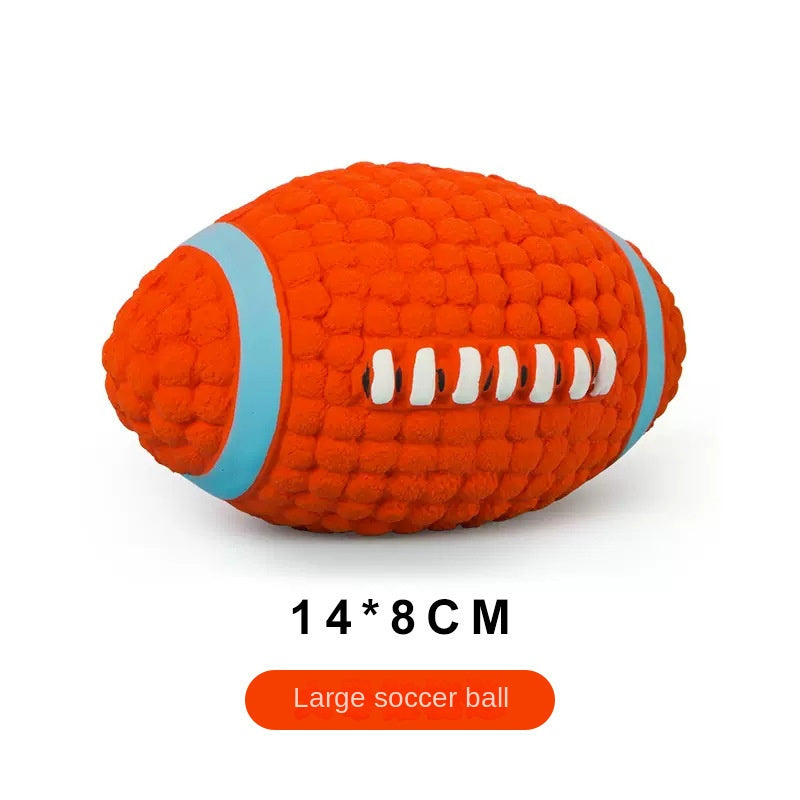 French Bulldog Squeaky Latex Ball – Durable Chew Toy for Frenchies