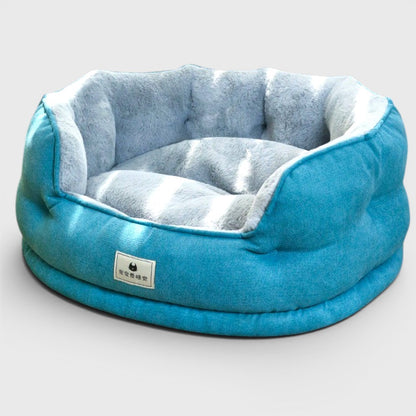 French Bulldog Cozy Dog Bed Sofa – Warm Fluffy All-Season Nest