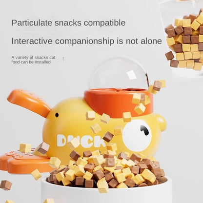 French Bulldog Treat Dispensing Duck Toy – Interactive Snack Feeder