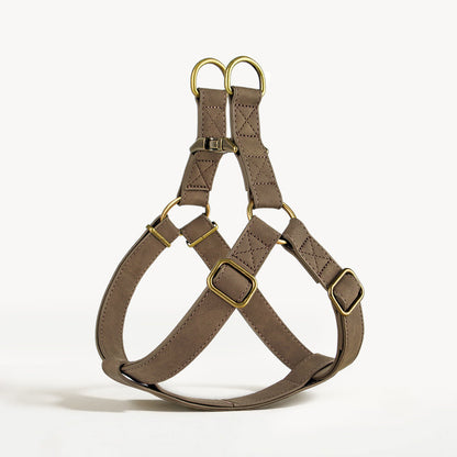 French Bulldog PU Leather Harness – Tank Top Style Chest Back