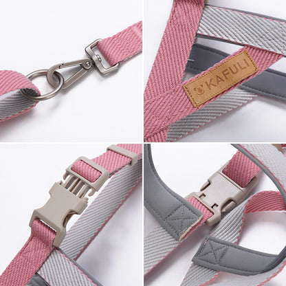 French Bulldog Vest Harness & Leash Set – Durable Walking Rope