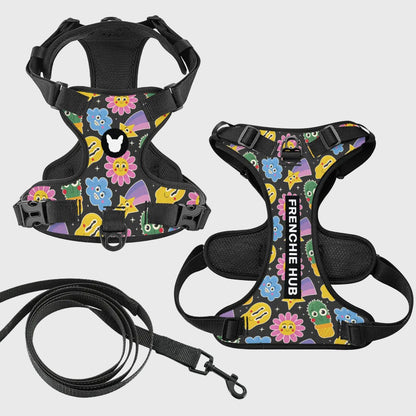 Breathable No-Pull Harness – Made for French Bulldogs' Chunky Build
