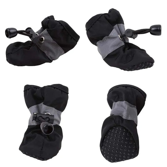 French Bulldog Anti-Slip Winter Boots – Warm Waterproof 4-Pack