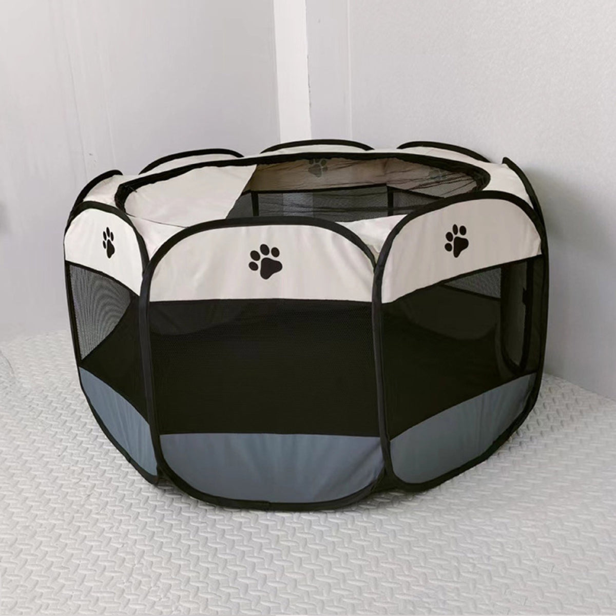 French Bulldog Octagonal Pet Fence – Detachable Washable Cage Tent