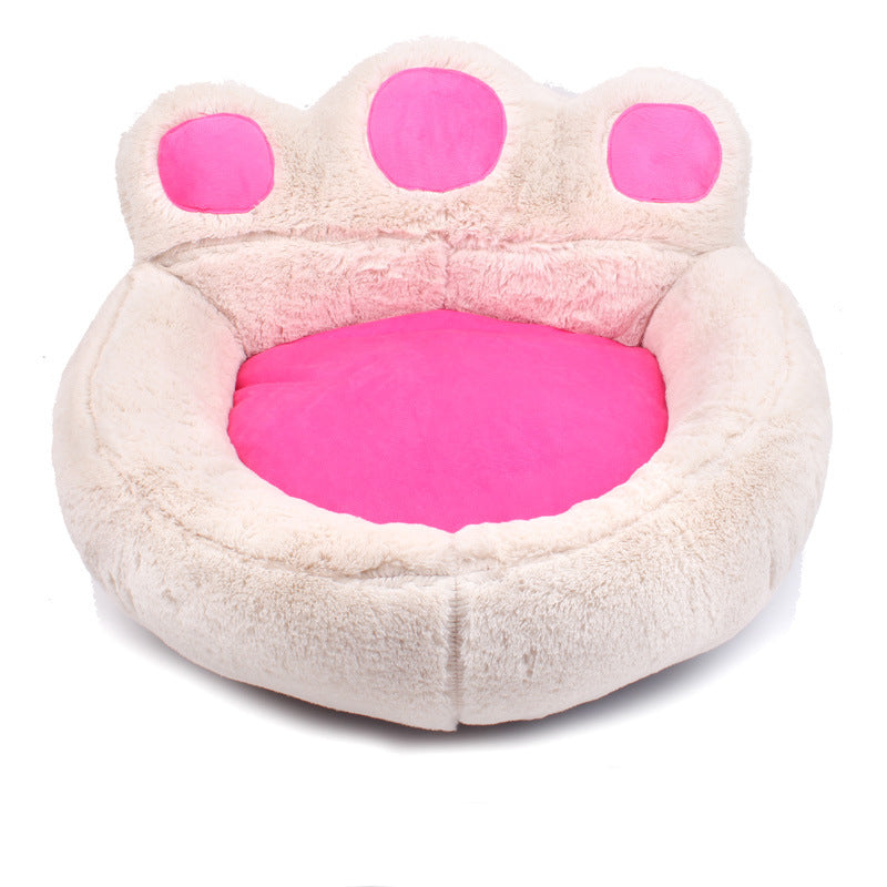 French Bulldog Bear Paw House Bed – Warm Cozy All-Season Mat