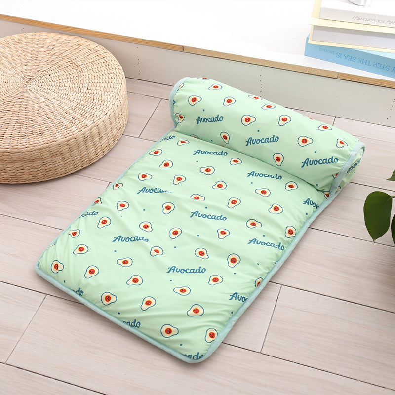 French Bulldog Cooling Ice Silk Mat – Non-Slip Summer Sleep Pad