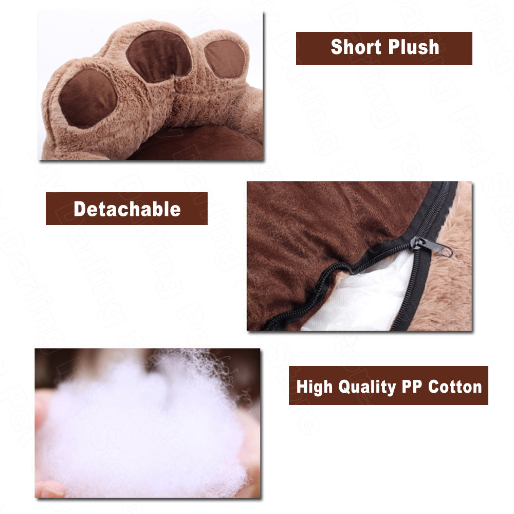 French Bulldog Bear Paw House Bed – Warm Cozy All-Season Mat