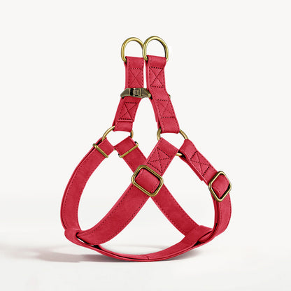 French Bulldog PU Leather Harness – Tank Top Style Chest Back