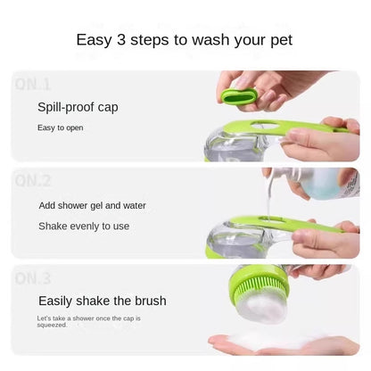 French Bulldog Silicone Bath Brush – Massage Shower Grooming Tool