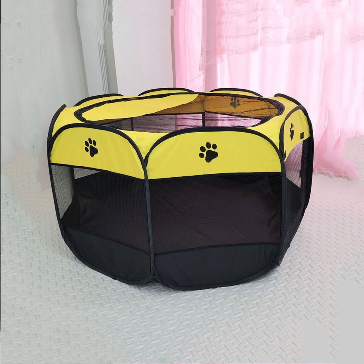 French Bulldog Octagonal Pet Fence – Detachable Washable Cage Tent