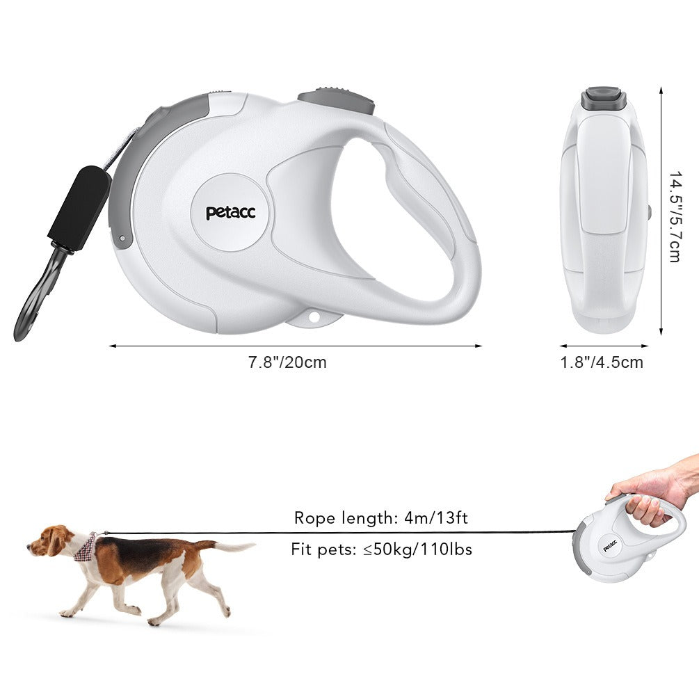 French Bulldog Retractable Leash – Reflective Explosion-Proof Rope