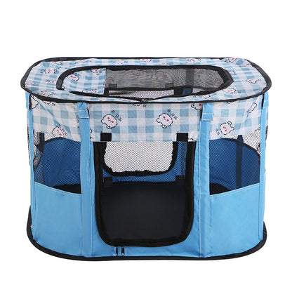 French Bulldog Folding Fence Tent – Soft Rectangular Nest